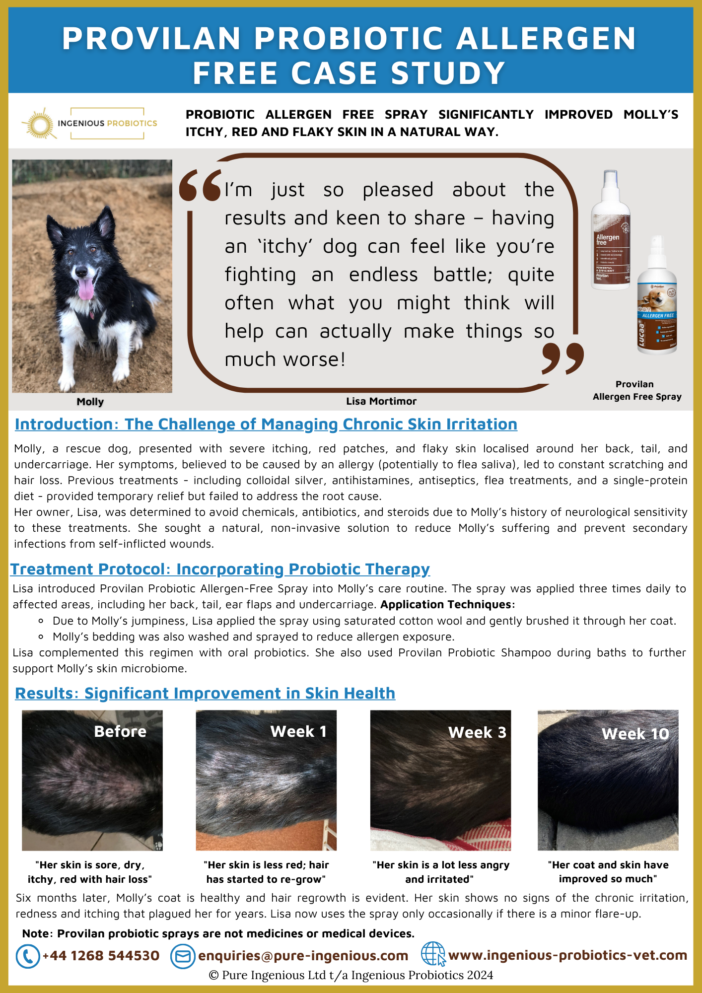 Topical Probiotic Therapy for Atopic Canine Skin Allergies